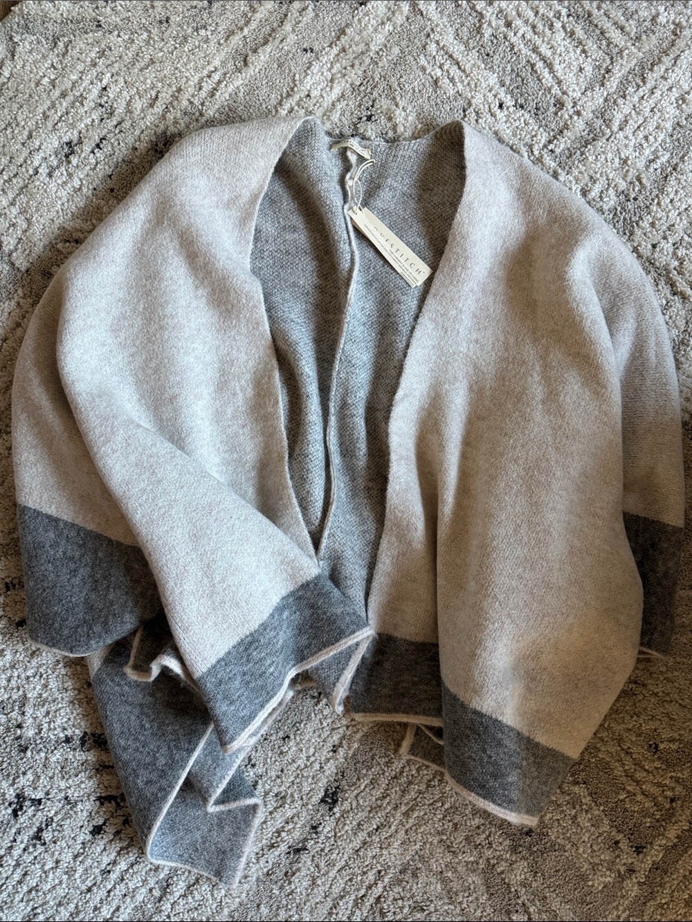 lovestitch Two-Tone Shawl